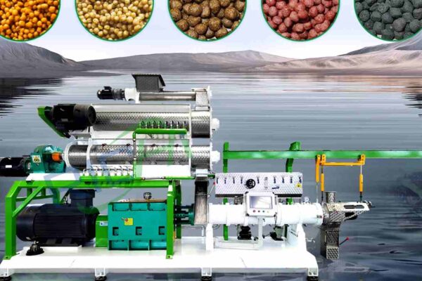 Details of Twin-Screw Floating Fish Feed Extruder Machine