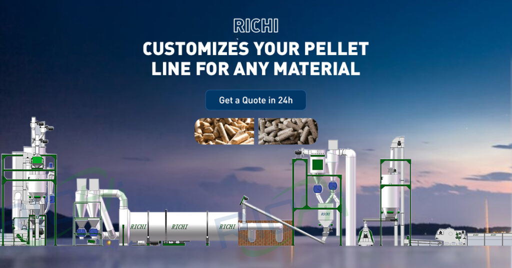 straw pellet line