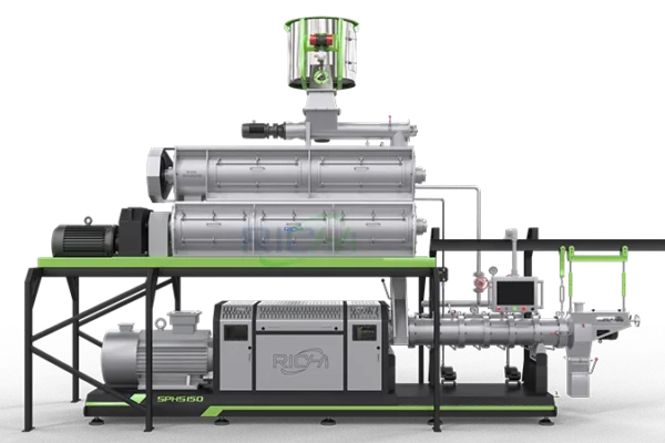 floating feed extrusion machine